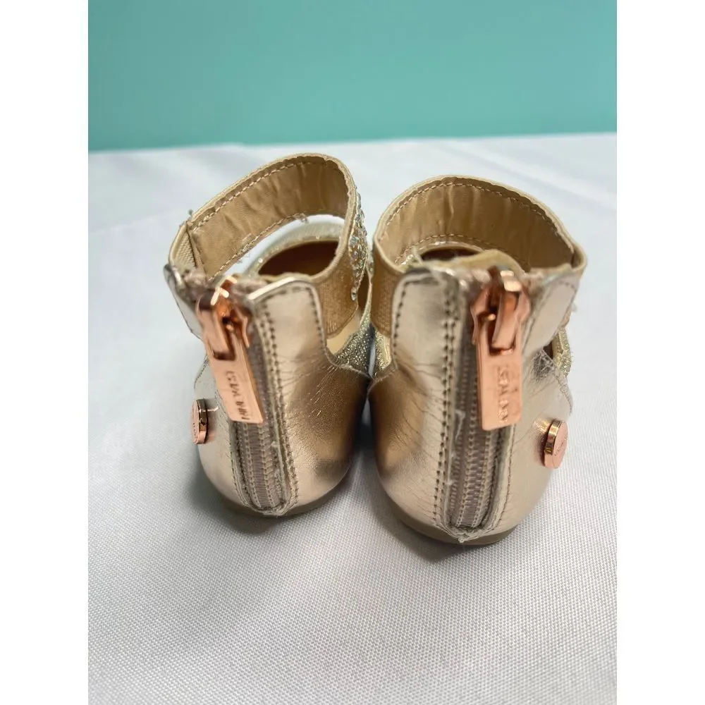Sparkling‎ Gold Slip-On Shoes by Nine West